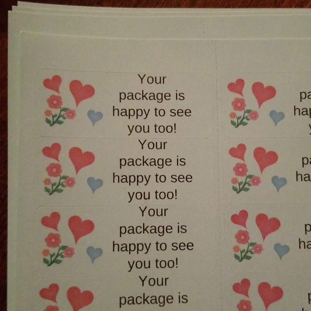 150 LABELS - Your Package is Happy to See You Too!